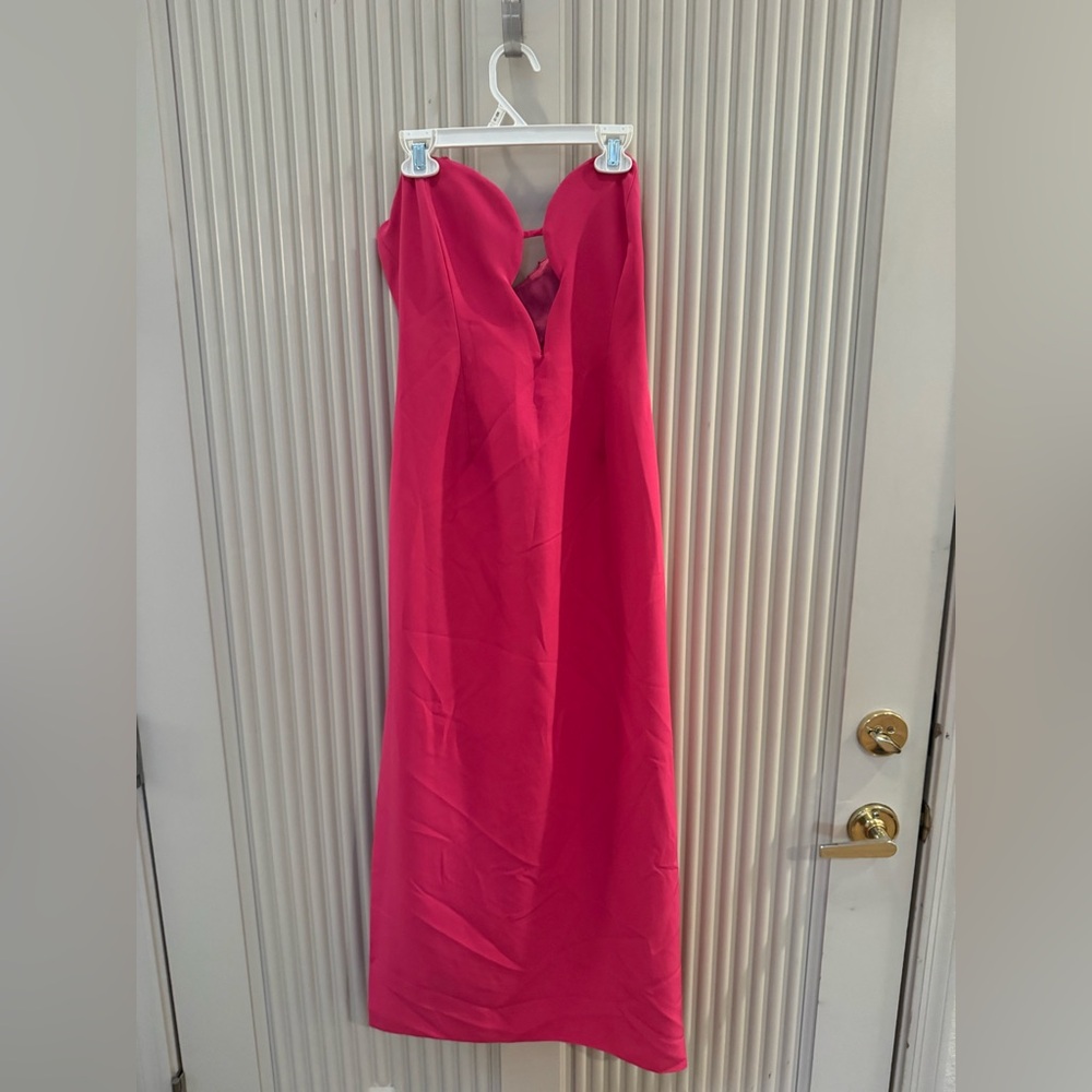 Bardot Strapless Pink Dress Medium